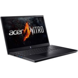 Acer Gaming 15.6'' Nitro V 15 ANV15-41, FHD IPS 165Hz, Procesor AMD Ryzen™ 7 7735HS (16M Cache, up to 4.75 GHz), 16GB DDR5, 512GB SSD, GeForce RTX 3050 6GB, No OS, Obsidian Black