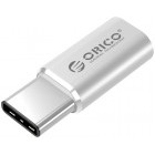 Cablu de date / adaptor Orico CTM1 USB 2.0 Tip-C Male - Micro USB Female Silver