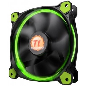 Thermaltake Riing 12 High Static Pressure 120mm Green LED 3 Fan Pack