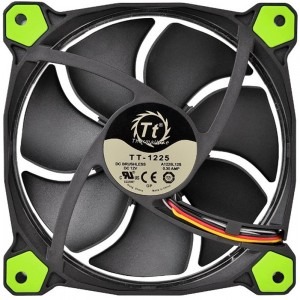 Thermaltake Riing 12 High Static Pressure 120mm Green LED 3 Fan Pack