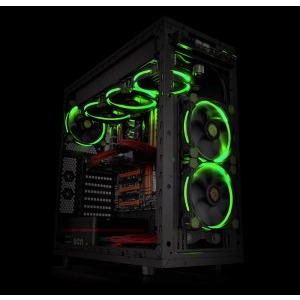 Thermaltake Riing 12 High Static Pressure 120mm Green LED 3 Fan Pack