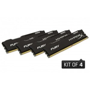 HyperX Fury Black 64GB DDR4 2133MHz CL14 Quad Channel Kit