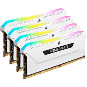 Corsair Vengeance RGB PRO SL White 32GB DDR4 3200MHz CL16 Quad Channel Kit