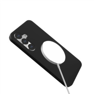 Lemontti Liquid Silicon MagCharge Black pentru Galaxy S25 Plus