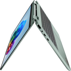 Lenovo 14'' IdeaPad 5 2-in-1 14AGP11, WUXGA OLED Touch, Procesor AMD Ryzen™ AI 7 445 (8M Cache, up to 4.60 GHz), 16GB DDR5, 1TB SSD, AMD Radeon 840M, No OS, Breeze Moss