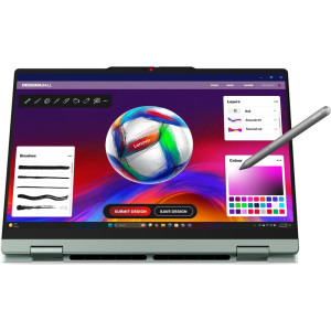Lenovo 14'' IdeaPad 5 2-in-1 14AGP11, WUXGA OLED Touch, Procesor AMD Ryzen™ AI 7 445 (8M Cache, up to 4.60 GHz), 16GB DDR5, 1TB SSD, AMD Radeon 840M, No OS, Breeze Moss