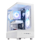 PC Gaming BALAUR Epic Alb, Intel Core Ultra 5 225F 3.3GHz, 16GB DDR5, 500GB SSD, RTX 5060 8GB GDDR7, Iluminare RGB