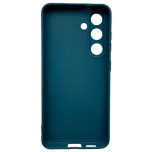 Lemontti Capac protectie spate Silicon Silky Blue pentru Galaxy S25 Plus