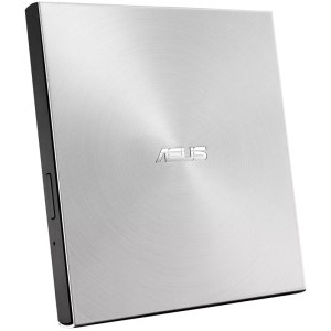 ASUS ZenDrive U8M, ultra-slim extern DVD citire/scriere, USB-C, suport M-DISC, Argintiu
