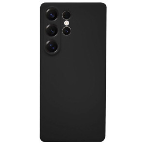 Lemontti Capac protectie spate Silicon Silky Black pentru Galaxy S25 Ultra
