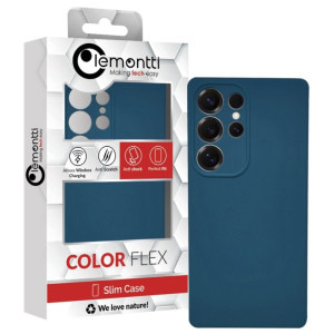 Lemontti Capac protectie spate Silicon Soft Slim Blue pentru Galaxy S25 Ultra