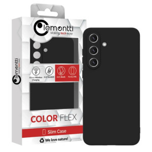 Lemontti Silicon Soft Slim Black pentru Galaxy S25 FE