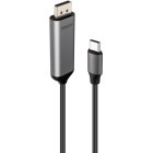 Cablu video LINDY USB-C Male - DisplayPort Male, 2m, negru