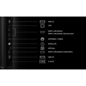 TCL Smart TV QLED 50P7L Seria P7L 126cm negru 4K UHD HDR