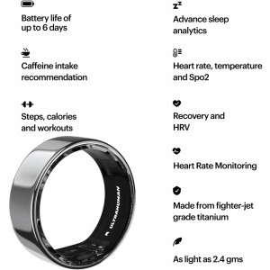 Ultrahuman Ring AIR, Space Silver 12