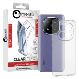Lemontti Capac protectie spate Silicon Clear Transparent pentru Redmi Note 14 Pro+ 5G