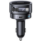 Incarcator auto Baseus PrimeTrip VR1, 2x USB-C, 1x USB, 60 W, Cablu integrat, Black