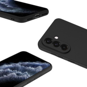 Lemontti Capac protectie spate Silicon Soft Slim Black pentru Galaxy A36