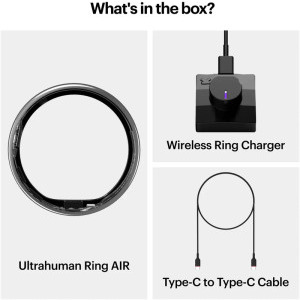 Ultrahuman Ring AIR, Raw Titanium 11