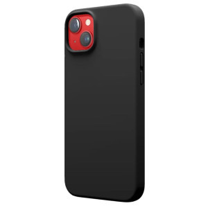 Lemontti Capac protectie spate Liquid Silicon MagCharge Black pentru iPhone 14 Plus