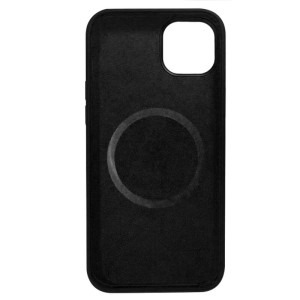 Lemontti Capac protectie spate Liquid Silicon MagCharge Black pentru iPhone 14 Plus