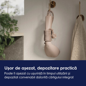 Electrolux Aparat de calcat vertical cu abur Refine 700 E7HS2-8WB, 1600W, 28g/min, Crem