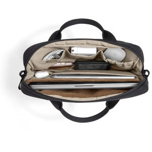 Tomtoc Geanta laptop Apple MacBook Pro 16, 15.6-16 inch, Terra-A28, buzunar magnetic spate, culoare negru