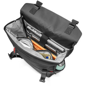 Tomtoc Rucsac laptop 16 inch Slash-T64 Flip, capacitate 18L, material rezistent la apa, fermoare YK, culoare negru