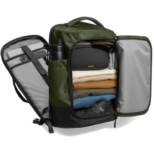 Tomtoc Rucsac laptop 17.3 inch Navigator-T66 Liteway, capacitate 40L, deschidere tip valiza, culoare verde