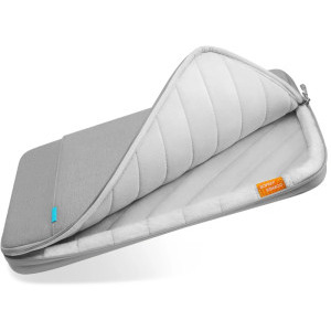 Tomtoc Husa laptop Apple MacBook Pro, 13.5-14 inch, Defender-A13, protectie de grad militar, culoare gri