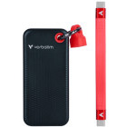 SSD Verbatim Pocket 128GB USB-C 3.2 Gen 2 Black/Red