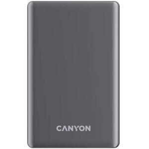 Canyon 10000 mAh, OnPower 510 Slim, Incarcare wireless Magsafe, Power Delivery 20W, Dark Grey