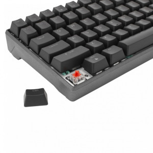 White Shark KATANA Outemu Red Switch Mecanica Black/Gray
