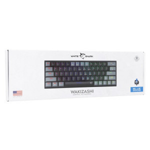White Shark WAKIZASHI 2 US Blue Switch Mecanica Black/Grey