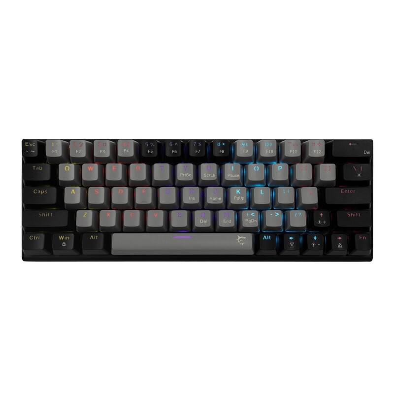 Tastatura Gaming White Shark WAKIZASHI 2 US Blue Switch Mecanica Grey/Black