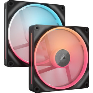 Ventilator Corsair iCUE Link LX140-R RGB Dual Pack Reversed Starter Kit 140mm Black