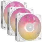 Ventilator Corsair iCUE LINK RX120 Max RGB White Starter Kit 120mm Three Fan Pack
