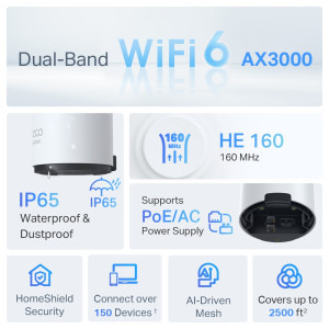 TP-LINK Gigabit DECO X50 OUTDOOR Dual-Band WiFi 6