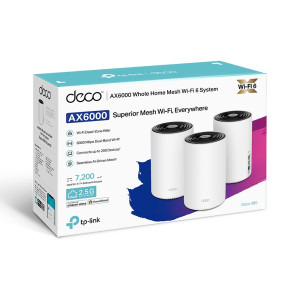 TP-LINK 2.5Gigabit Deco X80 Dual-Band WiFi 6 3 buc