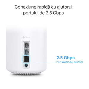 TP-LINK 2.5Gigabit Deco X80 Dual-Band WiFi 6 3 buc