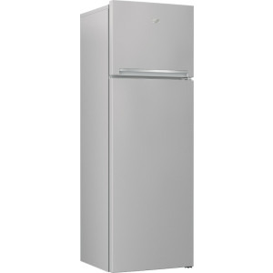 Beko RDSA310M40SN, 306 L, Clasa E, Cooling Fan, Safety Glass, 175 cm, Argintiu