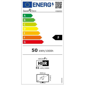 Smart Tech Smart TV QLED 43QG02V Seria QG02V 109cm 4K UHD HDR