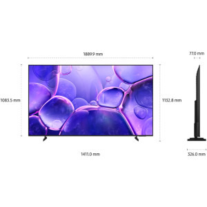 Samsung Smart TV UE85U8072F Seria U8072F 214cm negru 4K UHD HDR