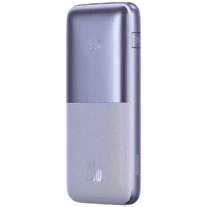 Baterie externa Baseus Bipow Pro, 10000 mAh, 2x USB, 1x USB-C, 20 W, Display, Purple
