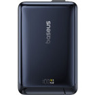 Baterie externa Baseus Nomos Qi2 Kickstand, 10000 mAh, 1x USB, 1x USB-C, 45 W, Qi2, Display, Cablu USB-C integrat, Black