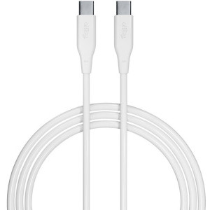 Cablu de date / adaptor Allity AUC-02, USB-C Male la USB-C Male, 100 W 1 m, White
