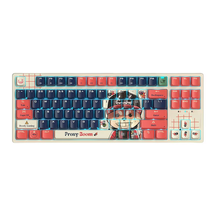 Tastatura Gaming A4Tech AT87 Proxy Boom TKL [US] RGB Alpha Optical Switch Mecanica