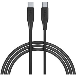 Cablu de date / adaptor Allity AUC-02, USB-C Male la USB-C Male, 100W, 1 m, Black