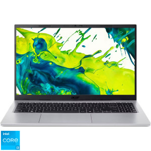 Laptop Acer 15.6 Aspire Go 15 AG15-72P, FHD IPS, Procesor Intel® Core™ i3-1305U (10M Cache, up to 4.50 GHz), 16GB DDR4, 512GB SSD, Intel UHD, No OS, Pure Silver