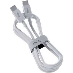 Allity AUC-03, USB-C Male la USB-C Male, 60W, 1 m, White